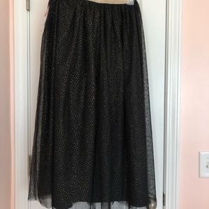 Cat&Jack Black&Gold Girls Skirt